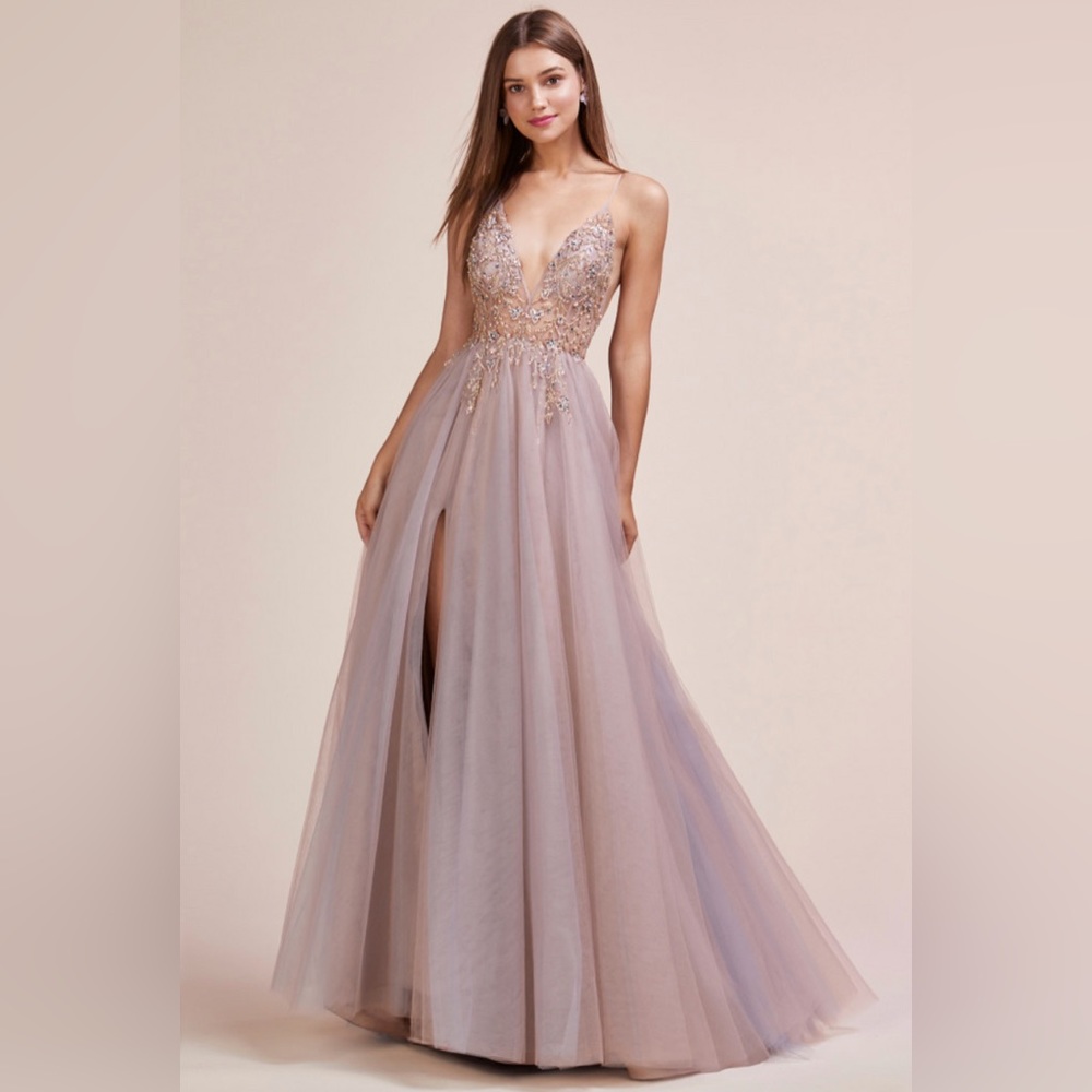 ANDREA AND LEO ROSEWOOD PROM DRESS